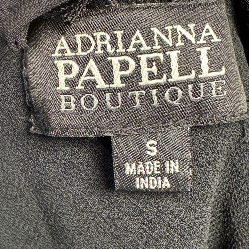 Adrianna Papell Black Sequin Lace Top - Picture 2 of 3